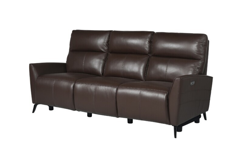 La-Z-Boy Monroe Sofa in Jersey Espresso Leather - Clearance Item