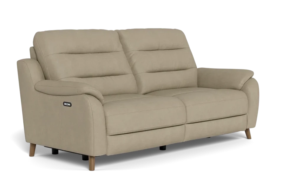 La-Z-Boy Vermont Sofa in Jersey Lead Grey Leather - Clearance Item