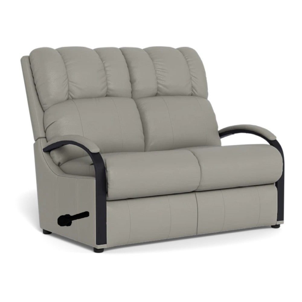 La - Z - Boy Harbortown Sofa - Black Manual Recline