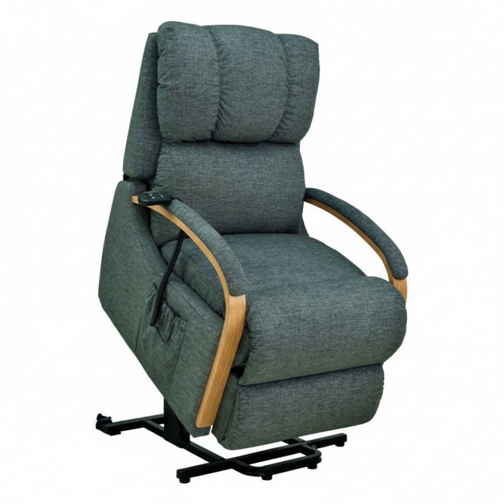 La - Z - Boy Harbortown Bronze Lift Chair - Oak Extra Large
