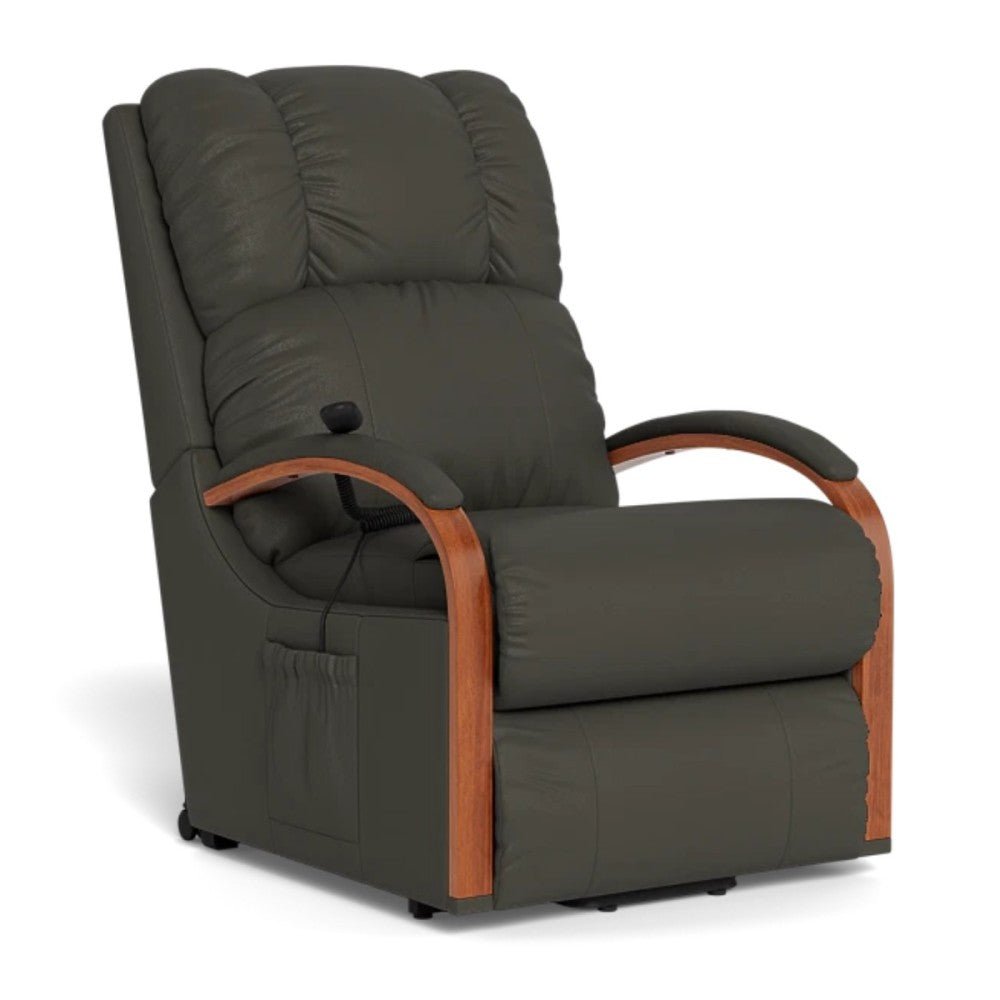La - Z - Boy Harbortown Bronze Lift Chair - Mahogany