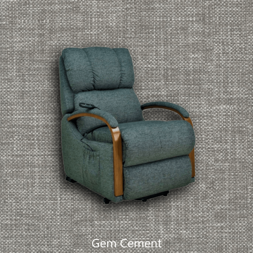 La-Z-Boy Harbortown Lift Chair - Gem Cement Fabric - Clearance Item