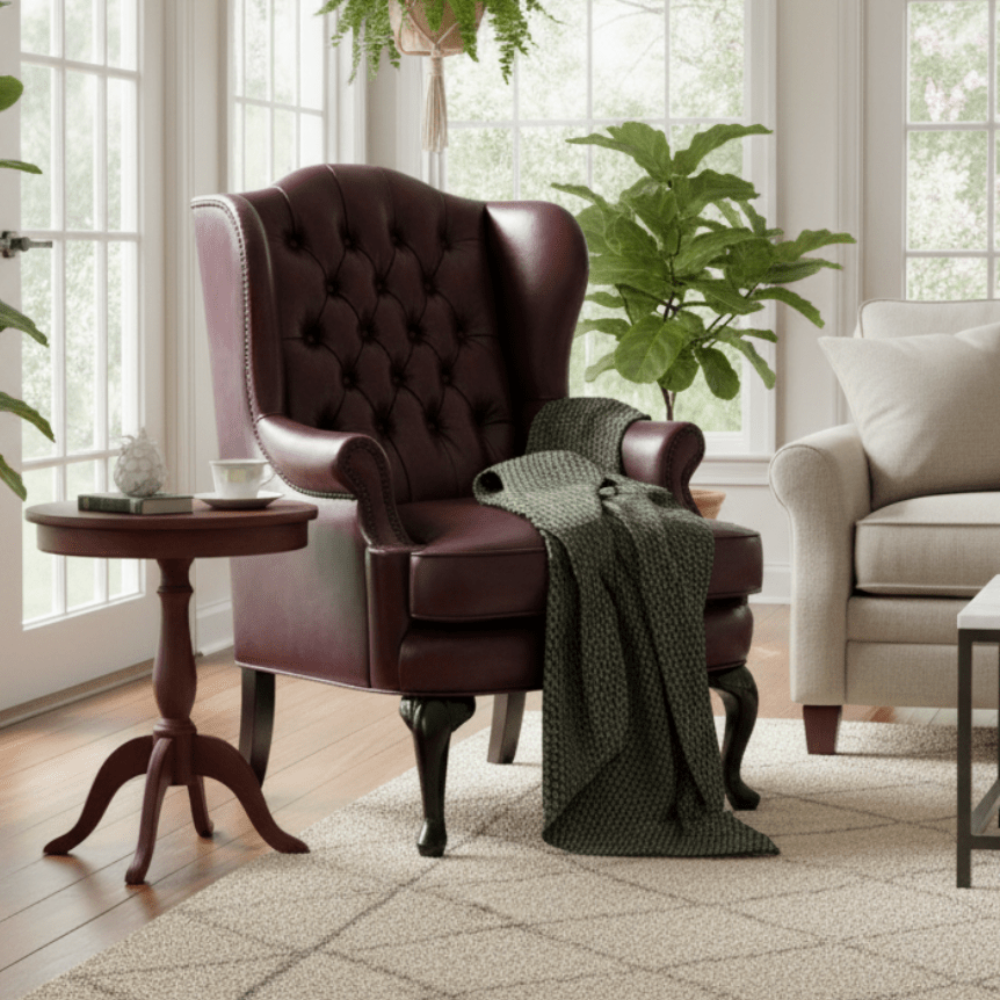 Moran Romsey Wingback Accent Chair