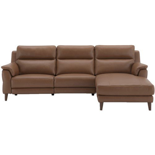 La - Z - Boy Sereno Power Recline Modular Power Glide and Headrest Leather from
