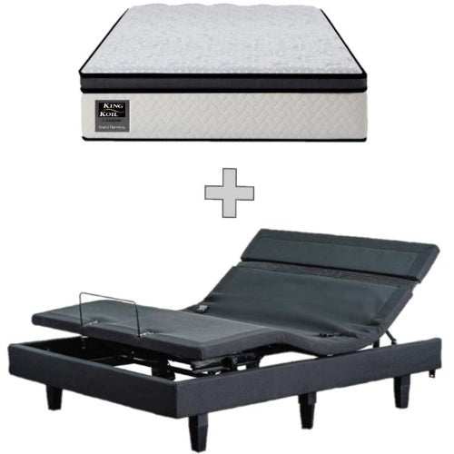 AH Beard Enrich Electric Adjustable King Single Base 3 Motor + Massage + Harmony Plush