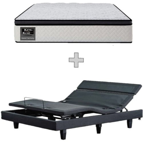 AH Beard Enrich Electric Adjustable Queen Base 3 Motor + Massage + Harmony Plush