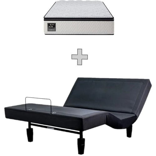 AH Beard Invigorate Electric Adjustable King Single Base 2 Motor + Massage + Harmony Medium