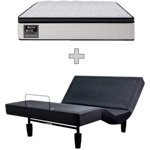 AH Beard Invigorate Electric Adjustable Queen Base 2 Motor + Massage + Harmony Plush