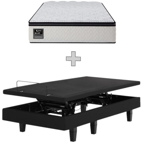 AH Beard Uplift Electric Adjustable Long Single Base 4 Motor + Massage + Harmony Medium