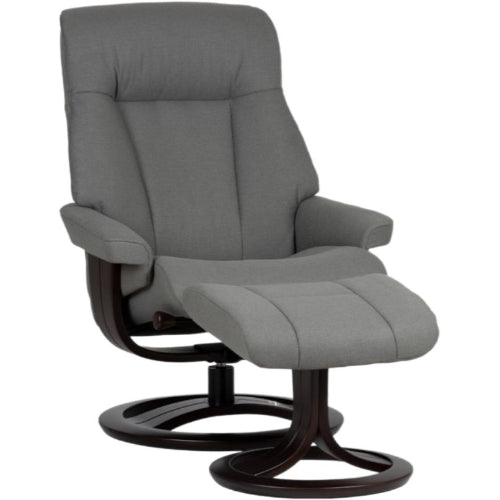 La - Z - Boy Atlanta Large Nordic Recliner PushBack + Man. Headrest Fabric from