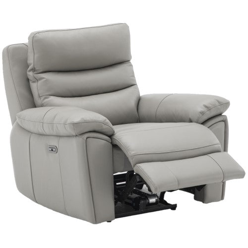 La - Z - Boy Derby Power Recliner Power Glide + Headrest Leather from