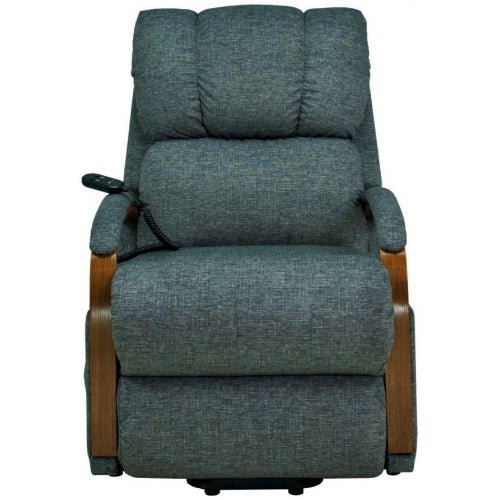 La - Z - Boy Harbortown Bronze Lift Chair - Mahogany 2 Function Fabric from