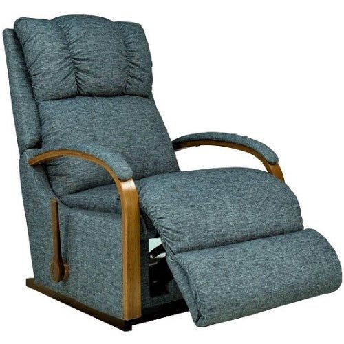 La - Z - Boy Harbortown Recliner - Mahogany Extra Large Lever Fabric from