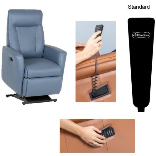 La - Z - Boy Oslo Large Lift Chair 2 Function + Man Headrest Fabric from