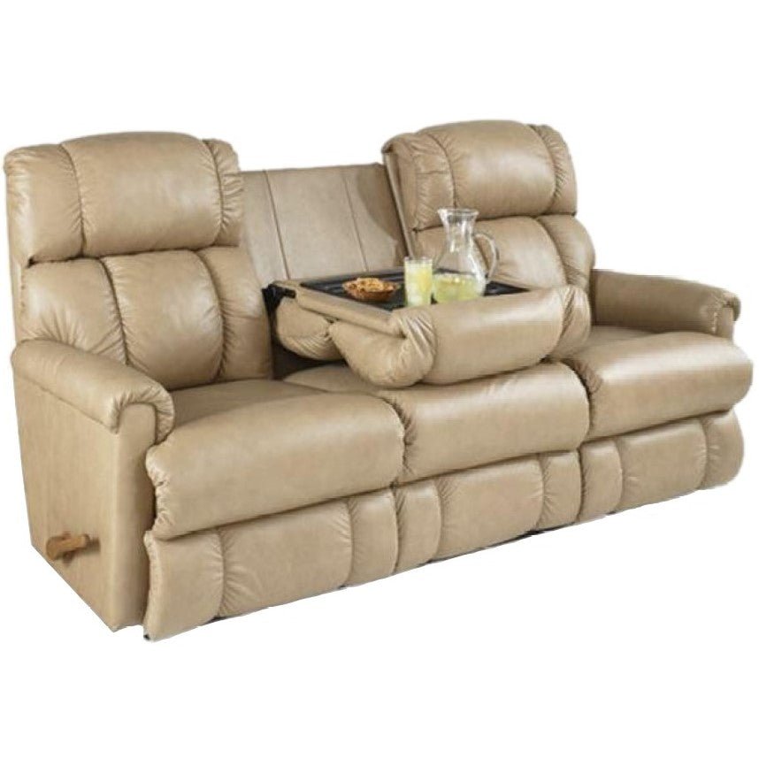 La - Z - Boy Pinnacle Manual Recline Sofa Lever Glide Fabric from