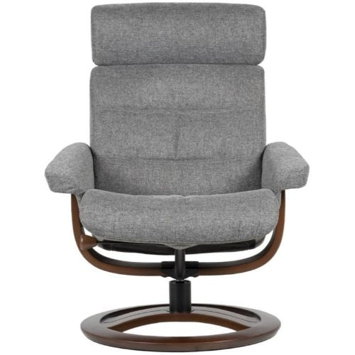 La - Z - Boy Royal Large Nordic Recliner PushBack + Man. Headrest Fabric from