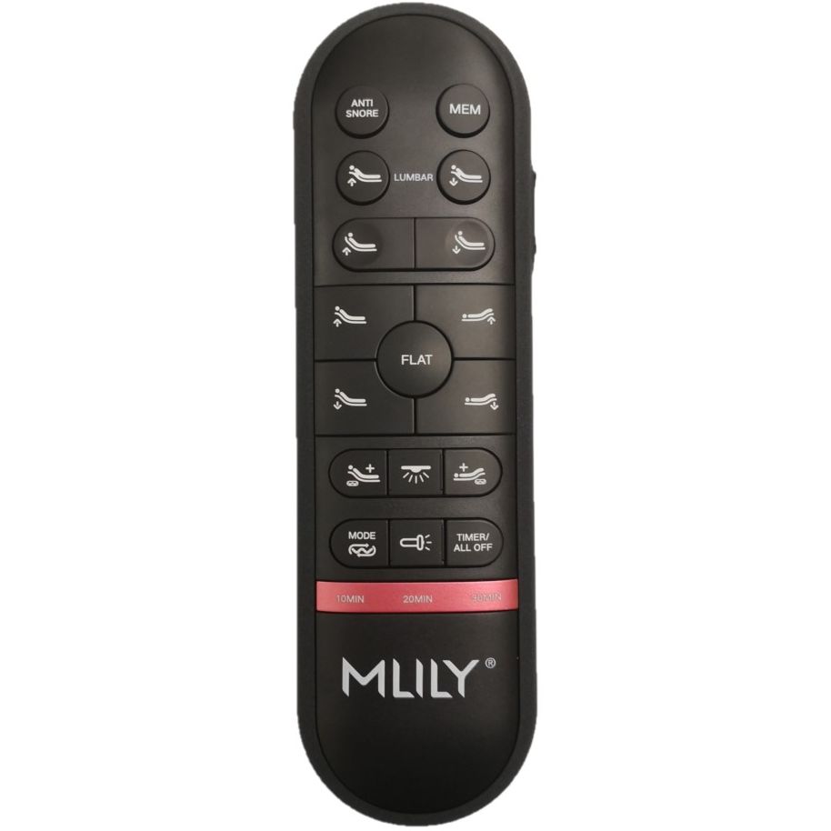 MLILY iActive 30M 3 Motor + Massage Electric Long Single Bed 3 Motor + Massage No Mattress