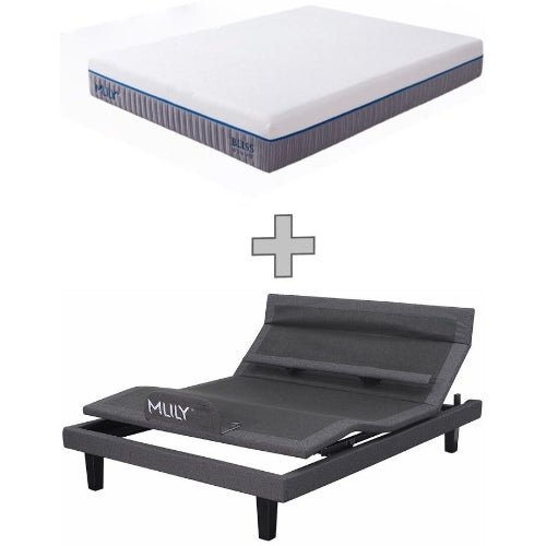 MLILY iActive 40M 4 Motor + Massage Electric King Single Bed - Aus-Furniture