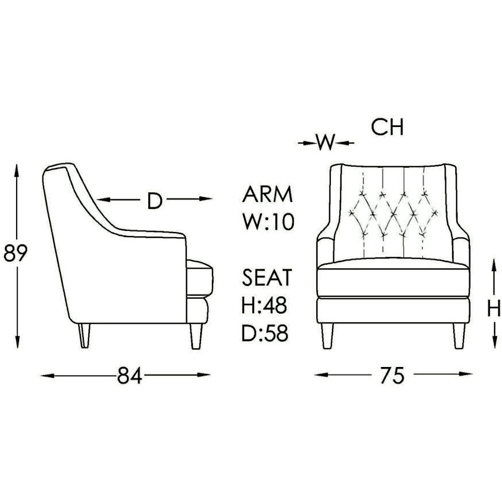 Moran Alicia Accent Chair Fabric