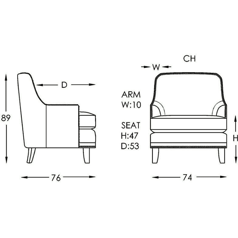 Moran Carter Accent Chair Fabric