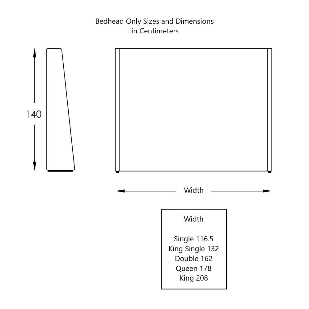 Moran Furniture Aristocrat Bed Head Bedhead Fabric