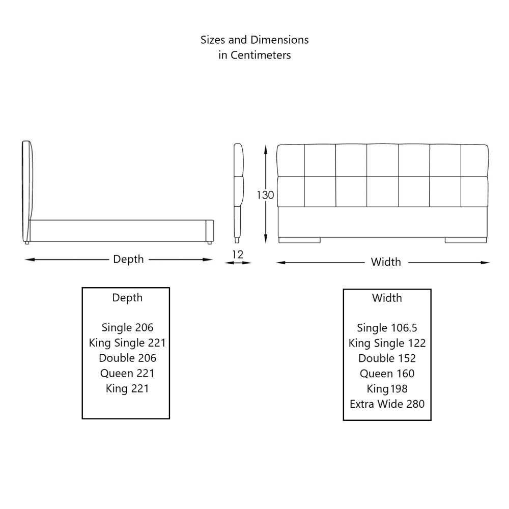 Moran Furniture Fremont Bed Head Bedhead + Case Fabric