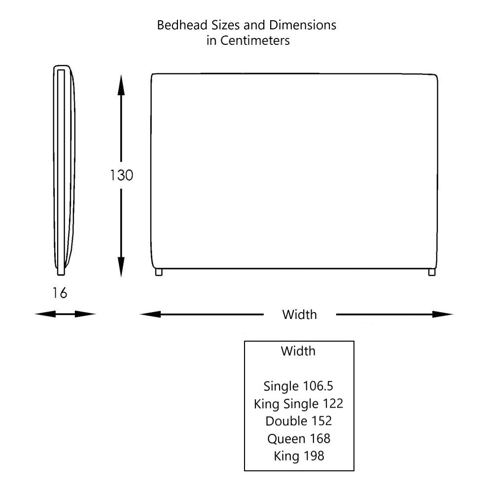 Moran Furniture Lincoln Bed Head Bedhead Fabric
