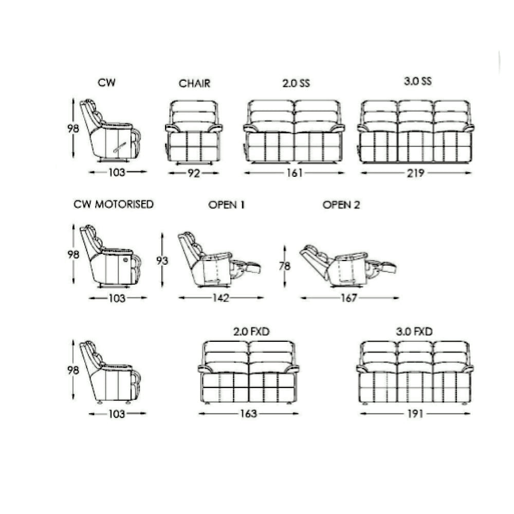 Moran Furniture Manchester Recliner Power Glide Fabric from