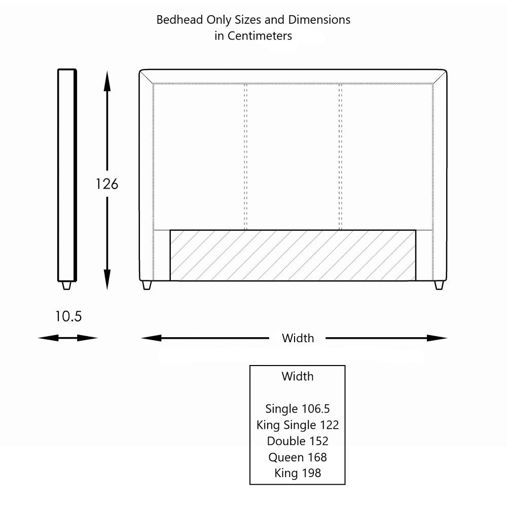 Moran Furniture Nova Bed Head Bedhead Fabric