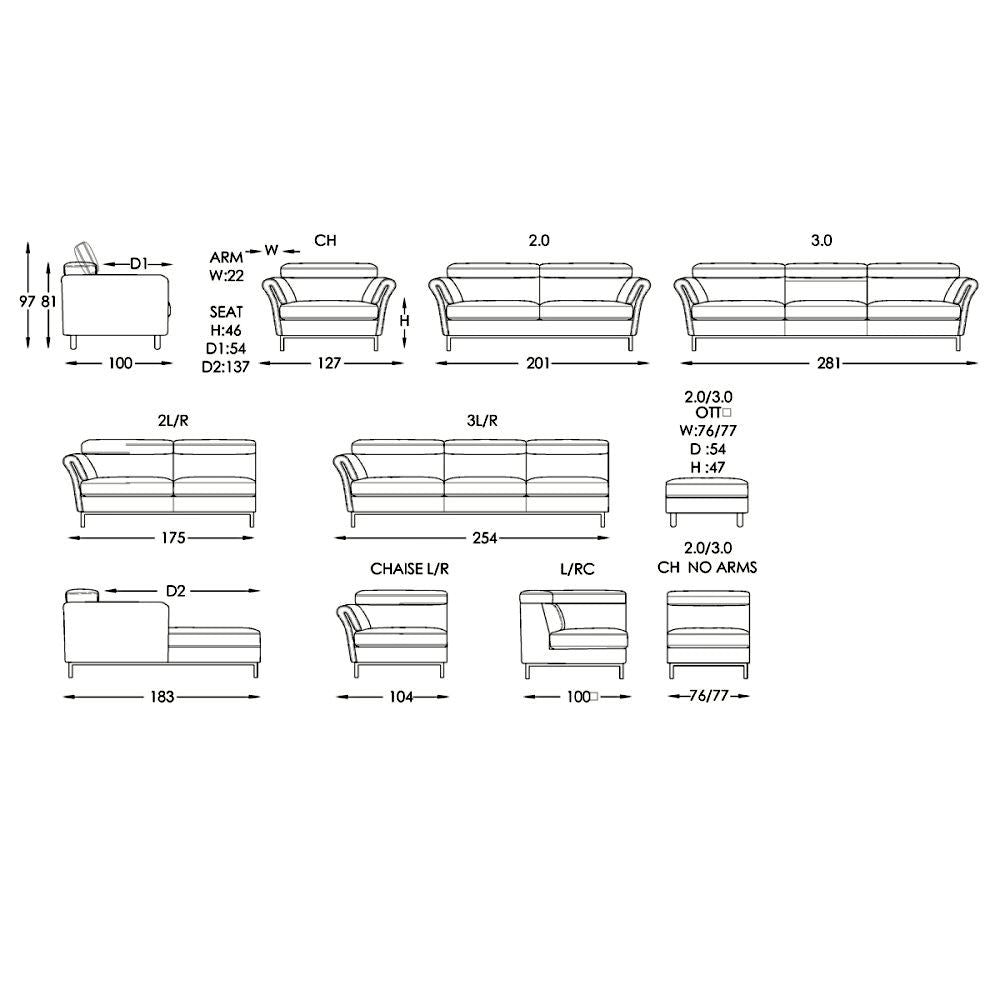 Moran Furniture Vancouver Modular Fabric from
