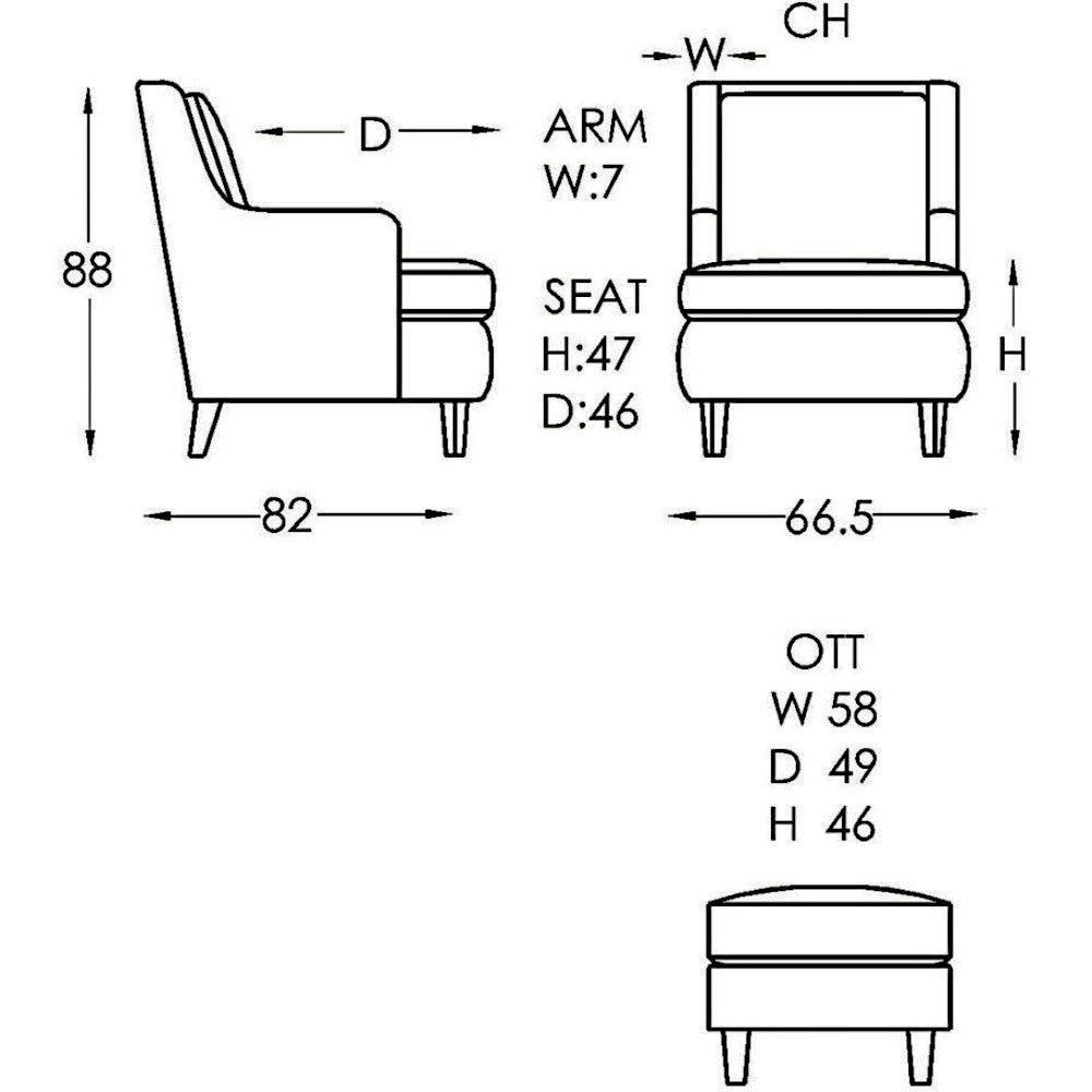 Moran Monet Accent Chair Fabric