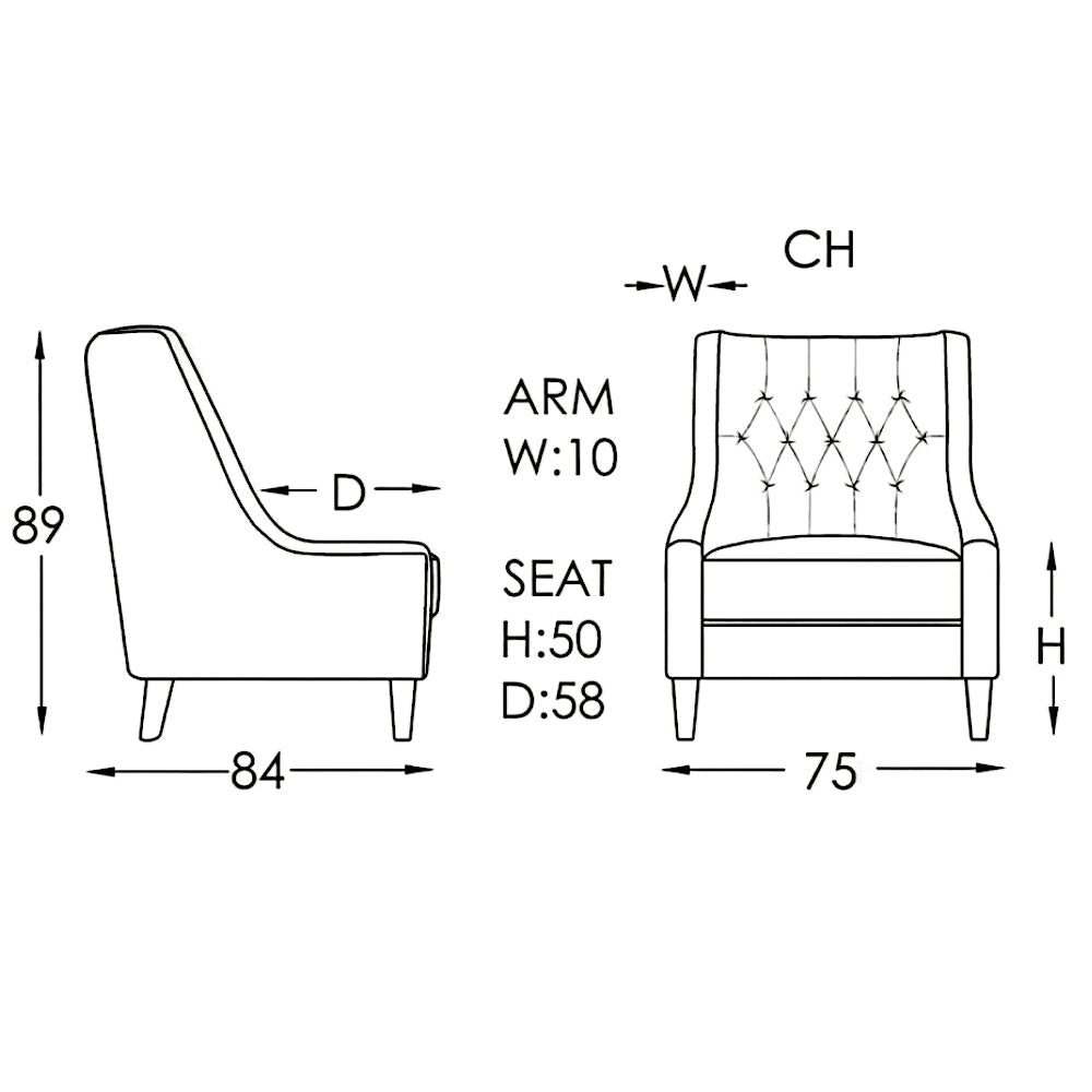 Moran Villa Accent Chair Fabric
