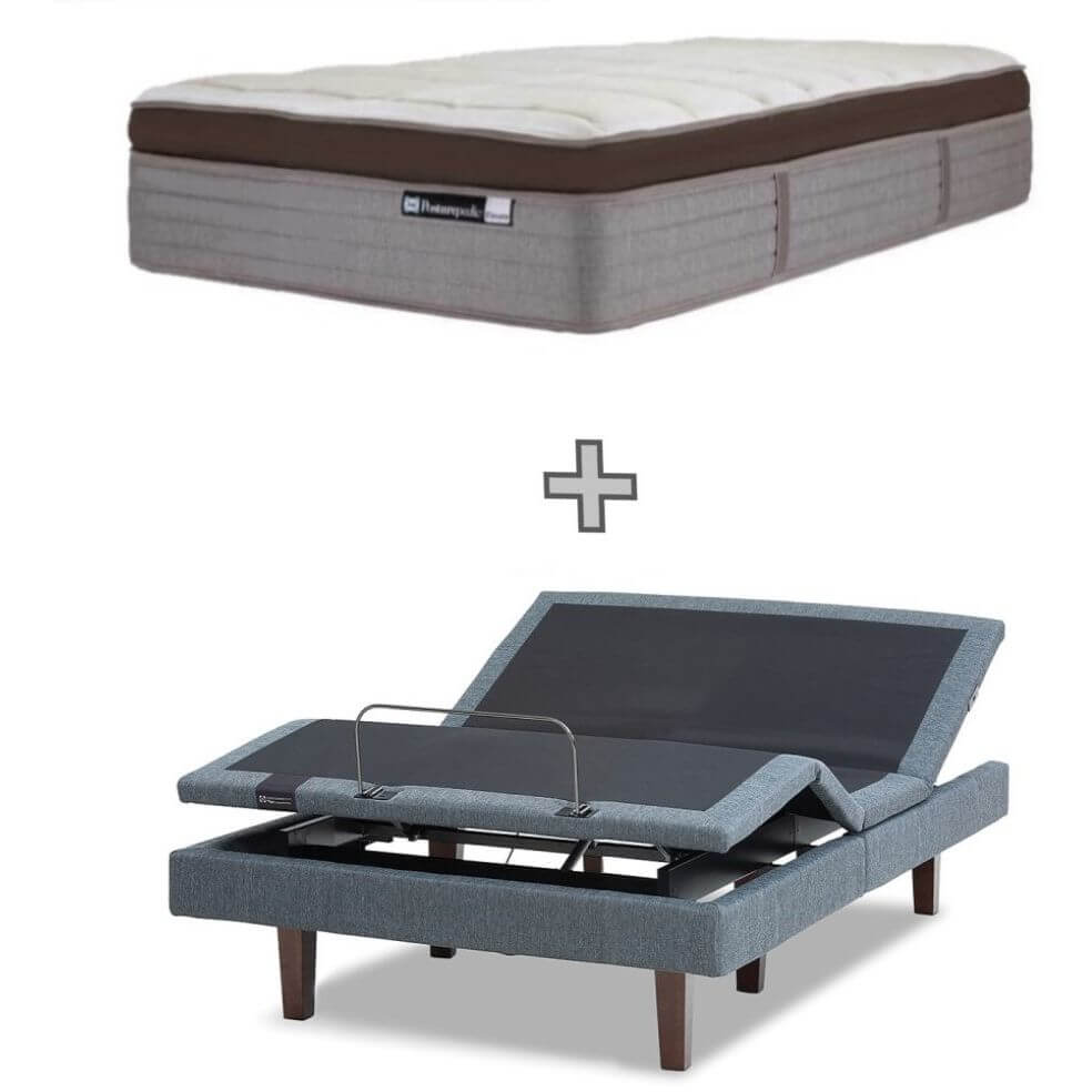 Sealy Posturematic Energise Adjustable Long Single Base 2 Motor + Massage + Elevate Plush