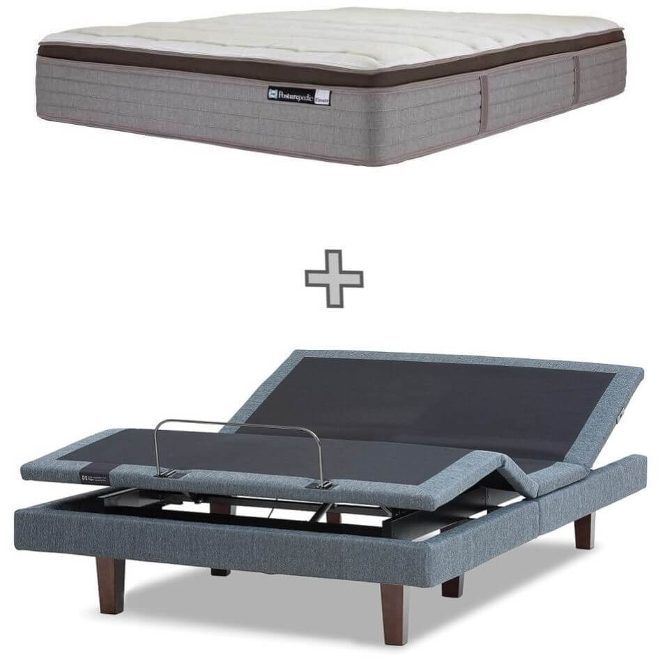 Sealy Posturematic Energise Adjustable Queen Base 2 Motor + Massage + Elevate Medium