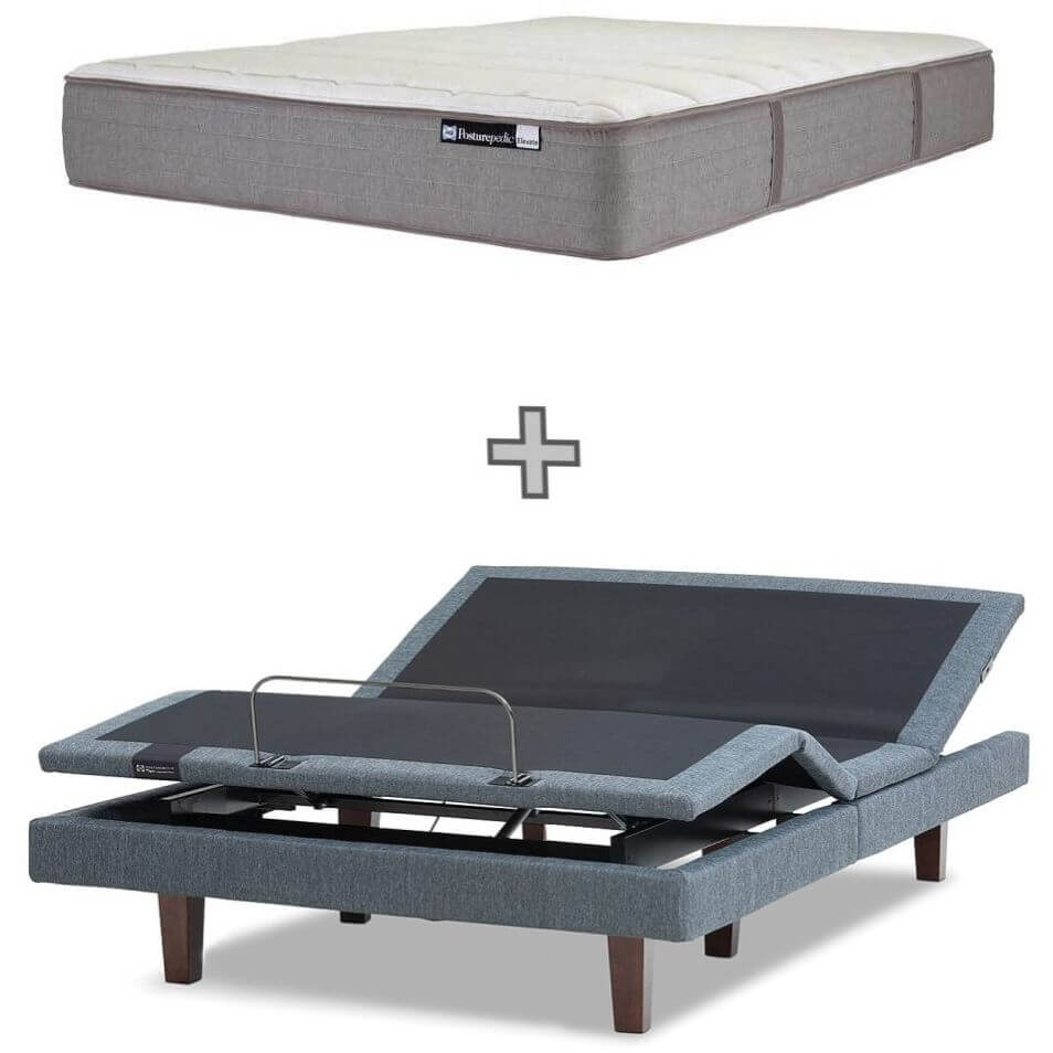 Sealy Posturematic Energise Adjustable Queen Base 2 Motor + Massage + Elevate Firm