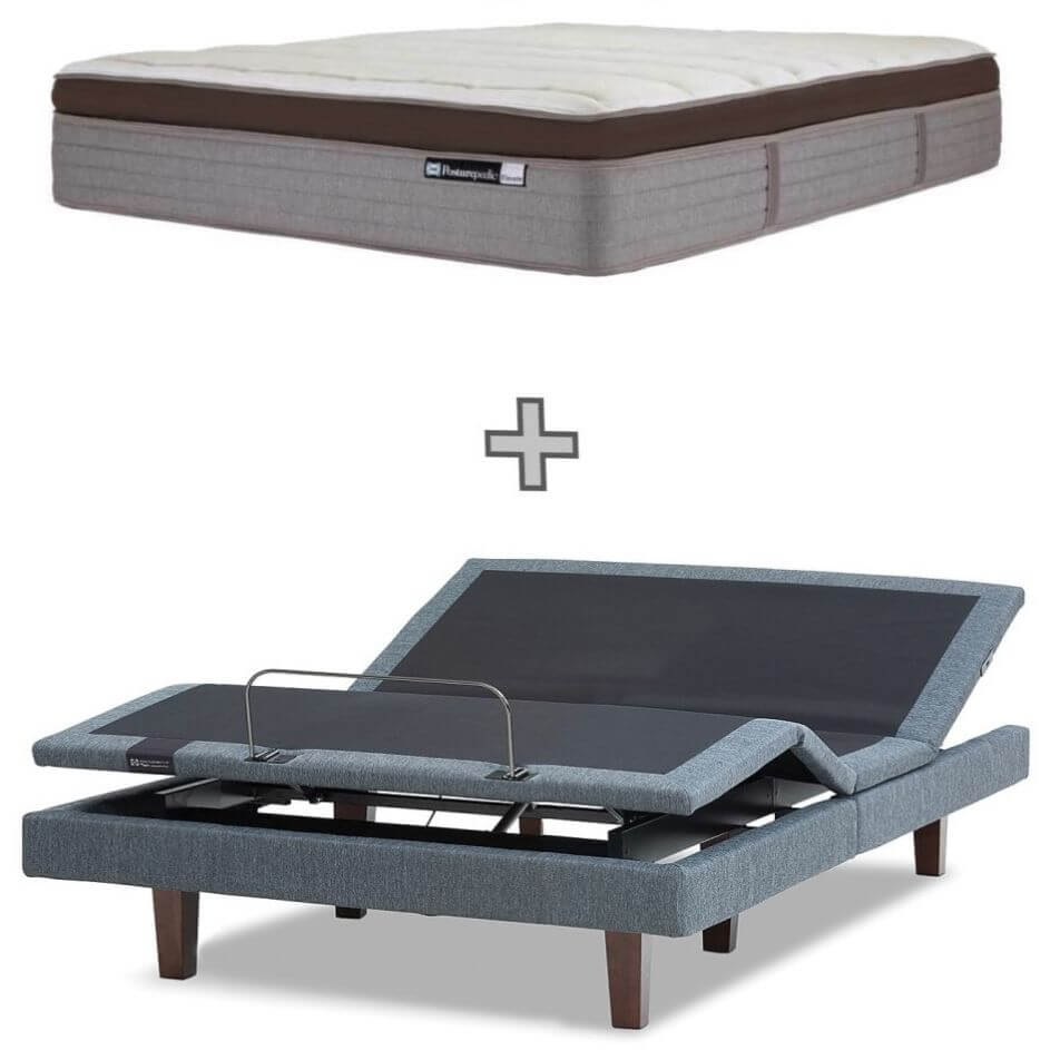 Sealy Posturematic Energise Adjustable Queen Base 2 Motor + Massage + Elevate Plush