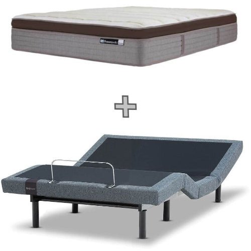 Sealy Posturematic Inspire Adjustable Queen Base 2 Motor + Elevate Plush