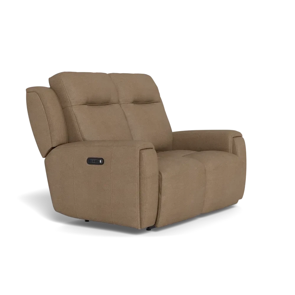 La-Z-Boy United Sofa in Premium Juno Sand Leather - Clearance Item