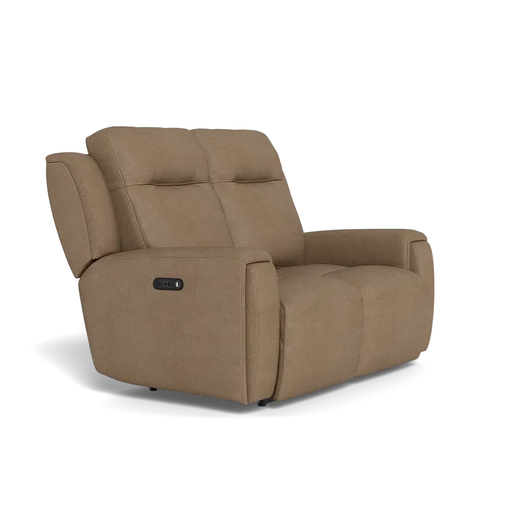 La-Z-Boy United Sofa in Premium Juno Sand Leather - Clearance Item