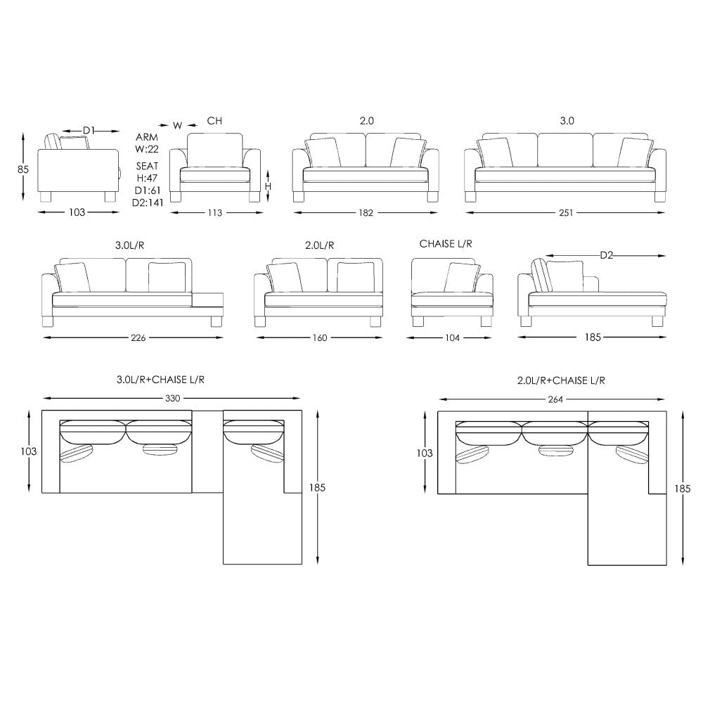 Moran Furniture Catalina Modular