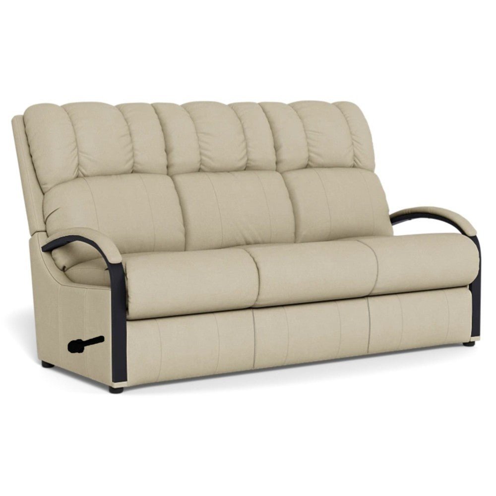 La - Z - Boy Harbortown Sofa - Black Manual Recline