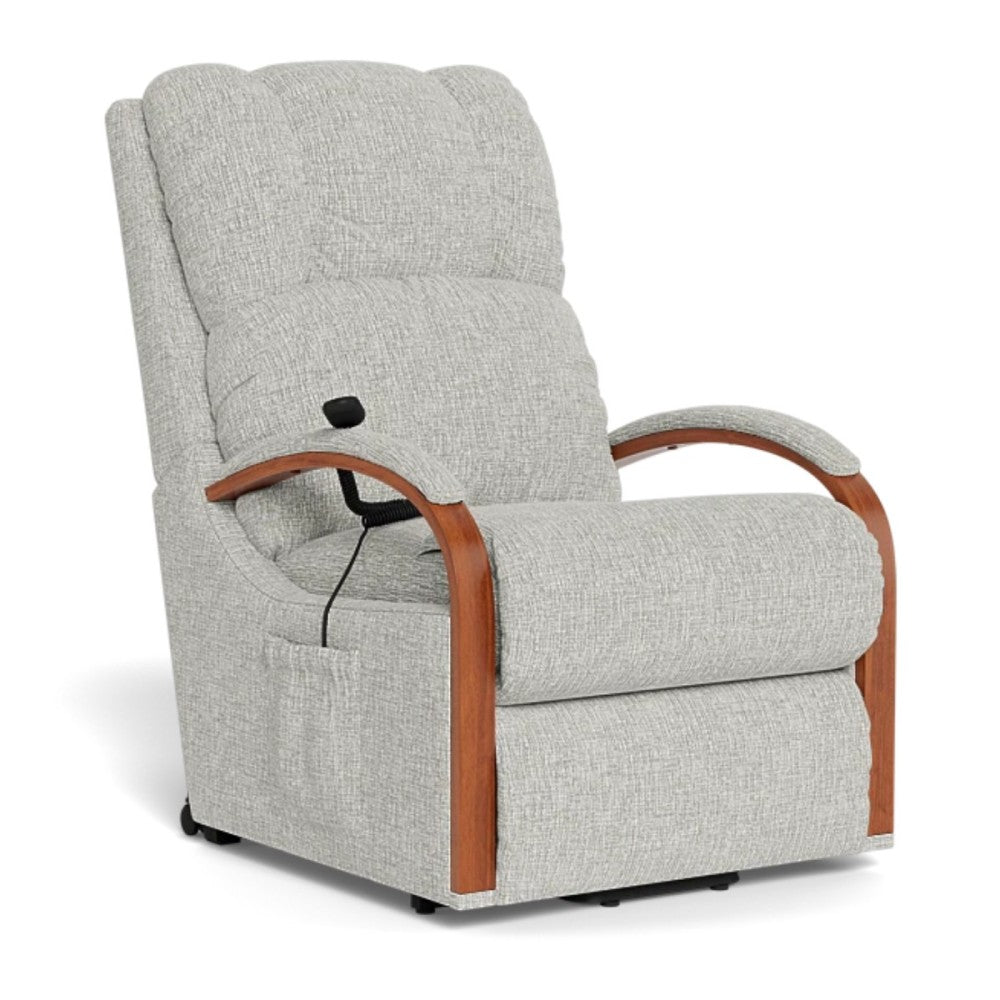 La - Z - Boy Harbortown Bronze Lift Chair - Mahogany