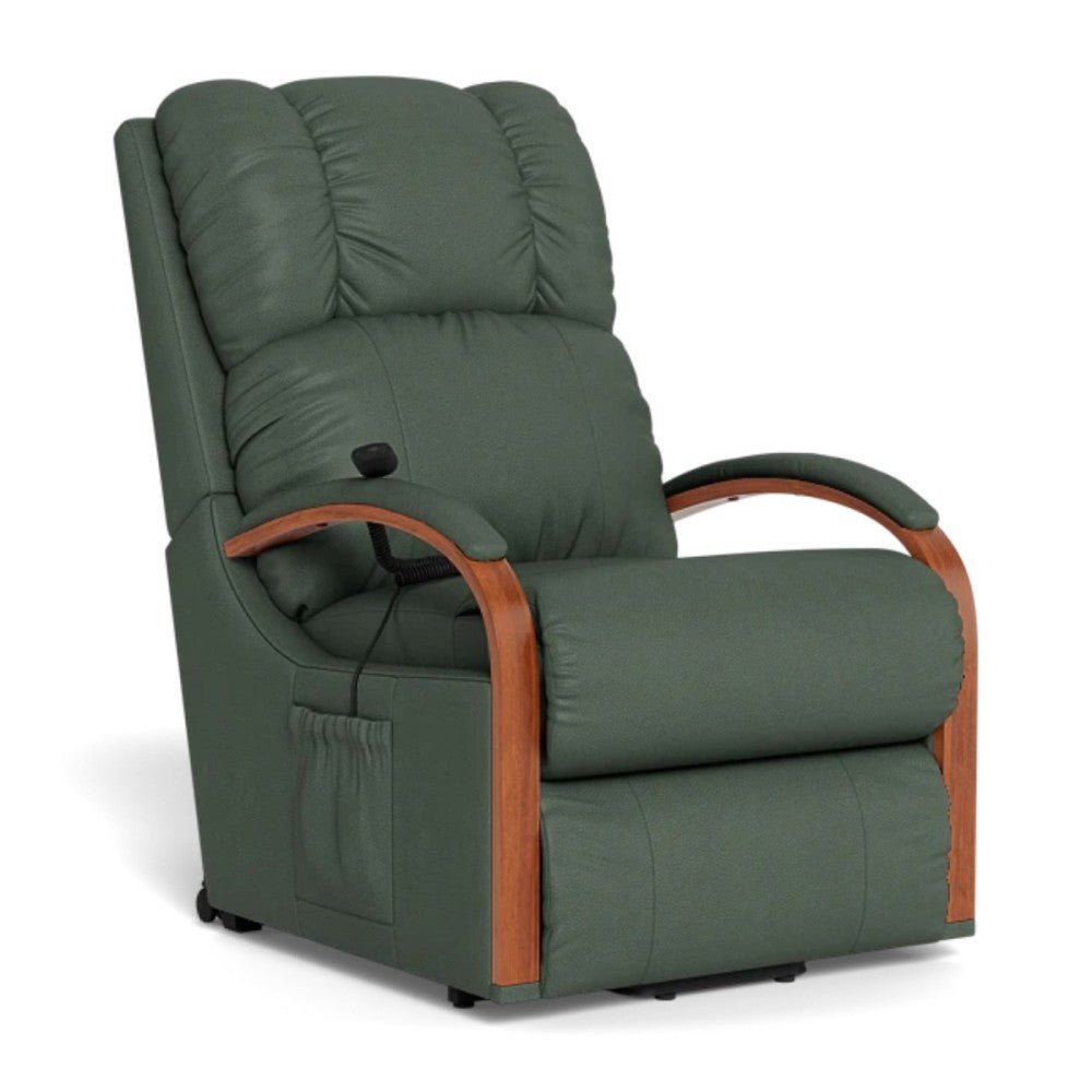 La - Z - Boy Harbortown Bronze Lift Chair - Mahogany
