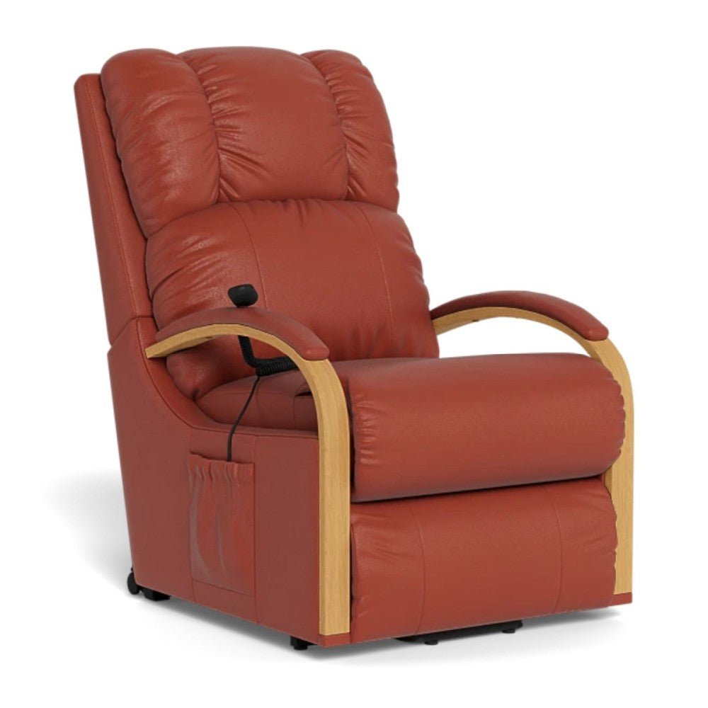 La - Z - Boy Harbortown Bronze Lift Chair - Oak