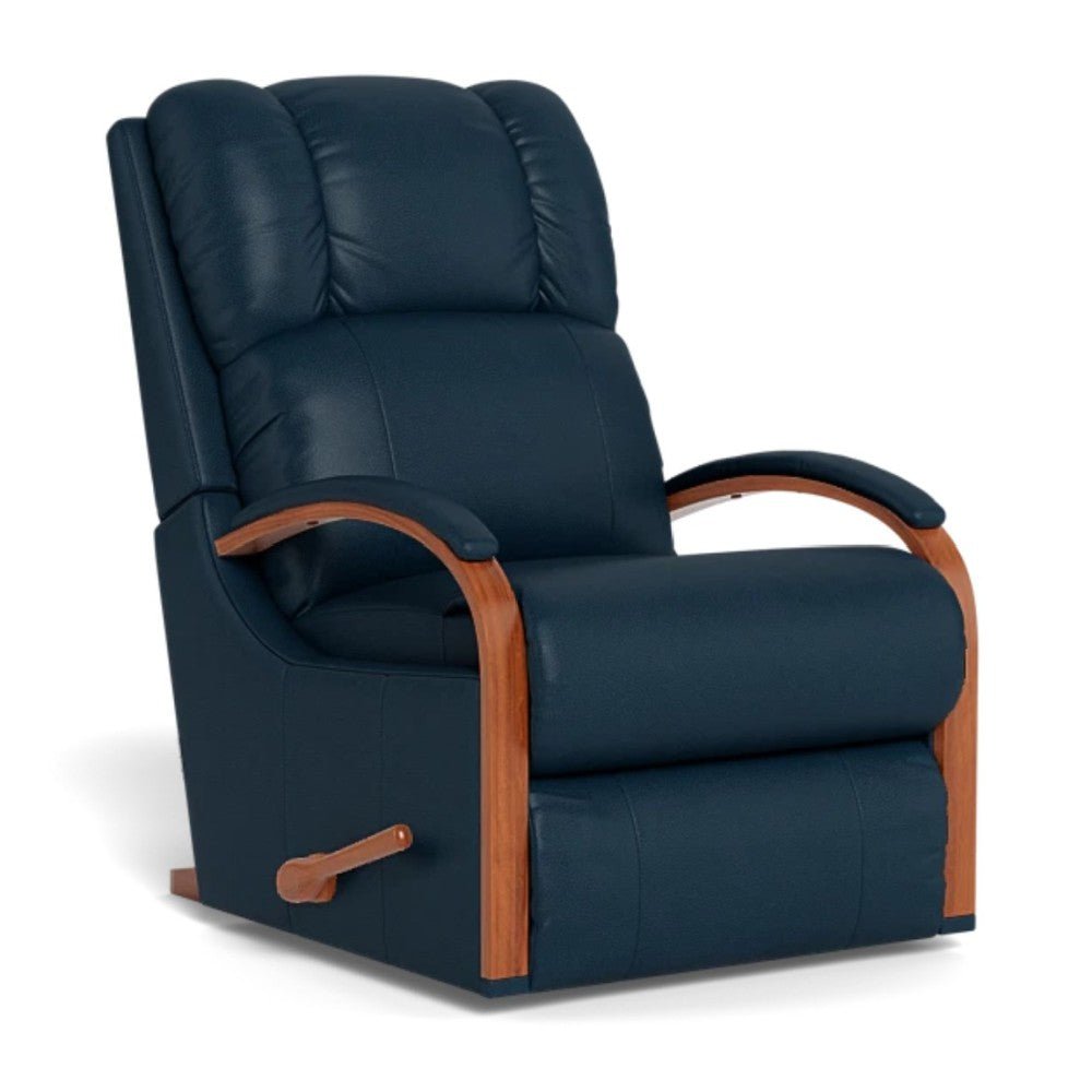 LA-Z-BOY 　青いリクライニングチェア La-Z-Boy Harbortown Recliner - Mahogany | Aus-Furniture