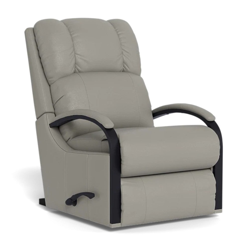 La - Z - Boy Harbortown Recliner - Black Manual Headrest Extra Large