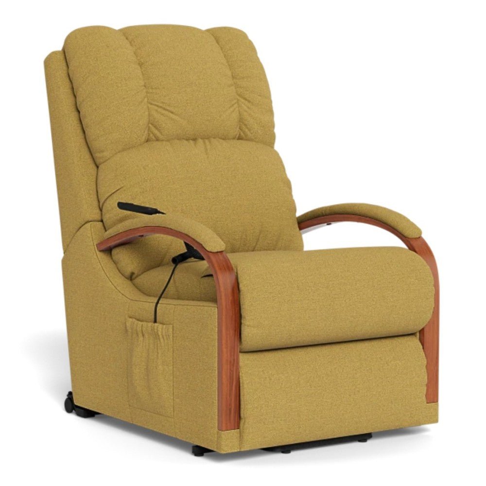 La - Z - Boy Harbortown Bronze Lift Chair - Mahogany Extra Large