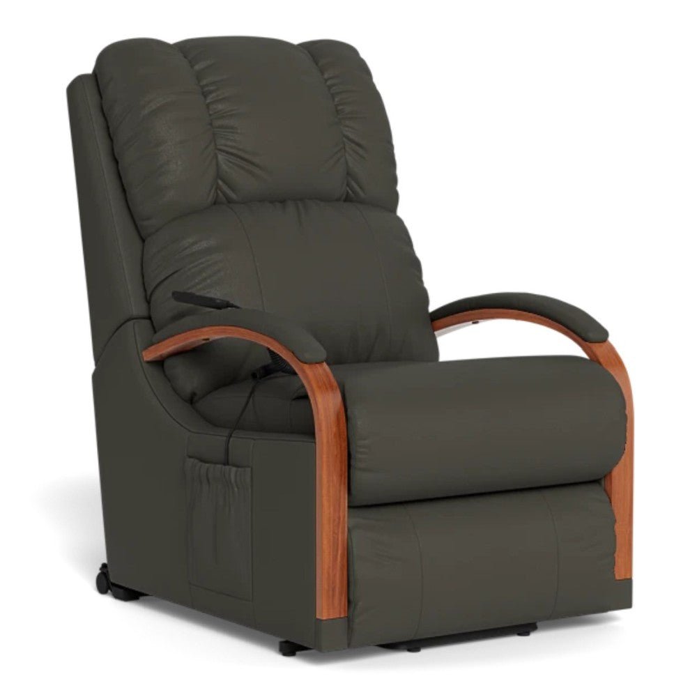 La - Z - Boy Harbortown Bronze Lift Chair - Mahogany Extra Large