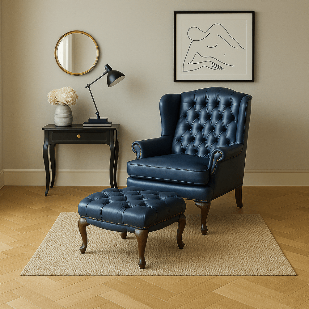 Moran Romsey Wingback Accent Chair