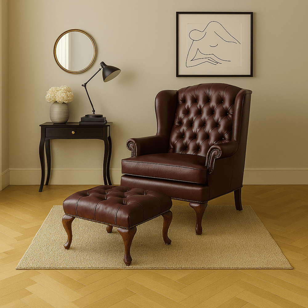Moran Romsey Wingback Accent Chair